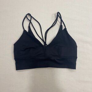 Alo Strappy Black Sports Bra Small